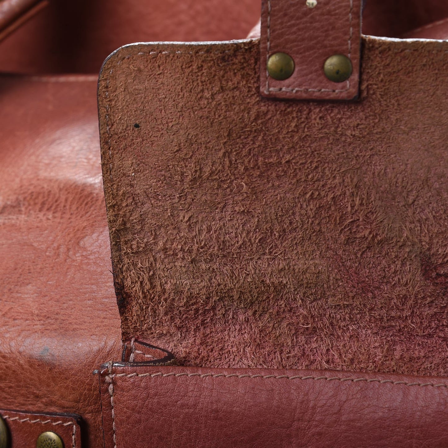 Calfskin Roxanne Satchel Rust