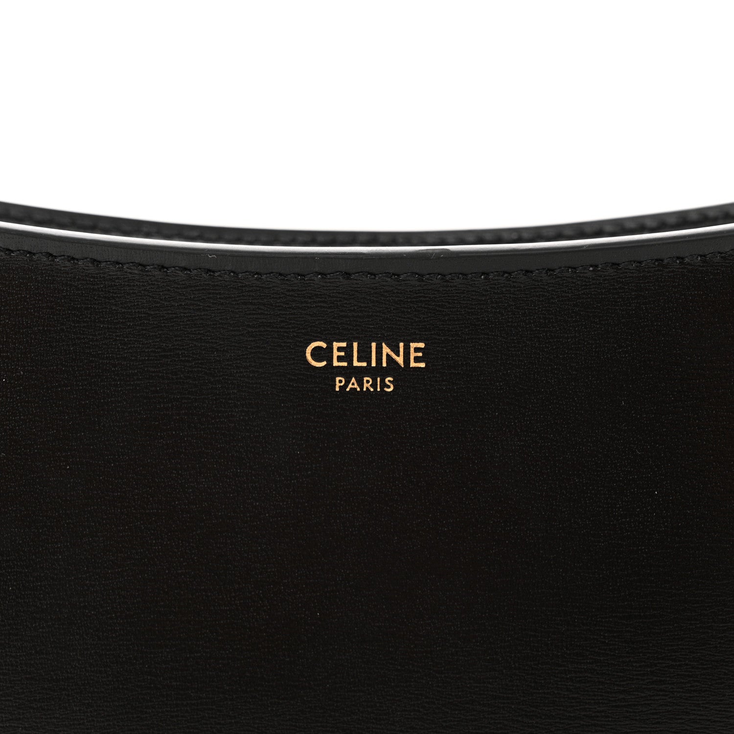 Celine Shiny Calfskin Medium Croque Bag Black 7 of 12
