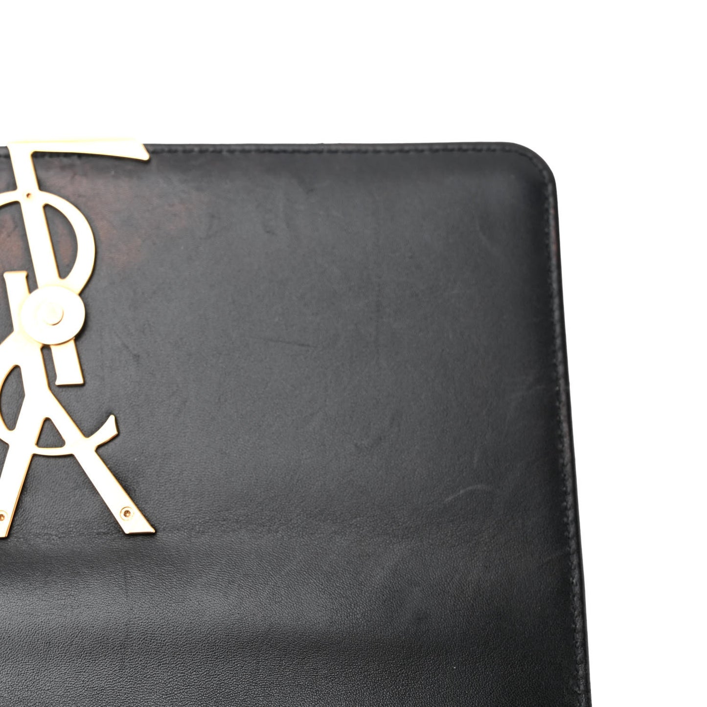 Patent Matelasse Monogram Large Vicky Chain Bag Black