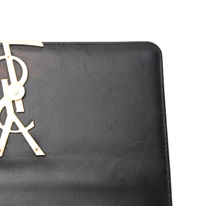 Saint Laurent Patent Matelasse Monogram Large Vicky Chain Bag Black 10 of 13