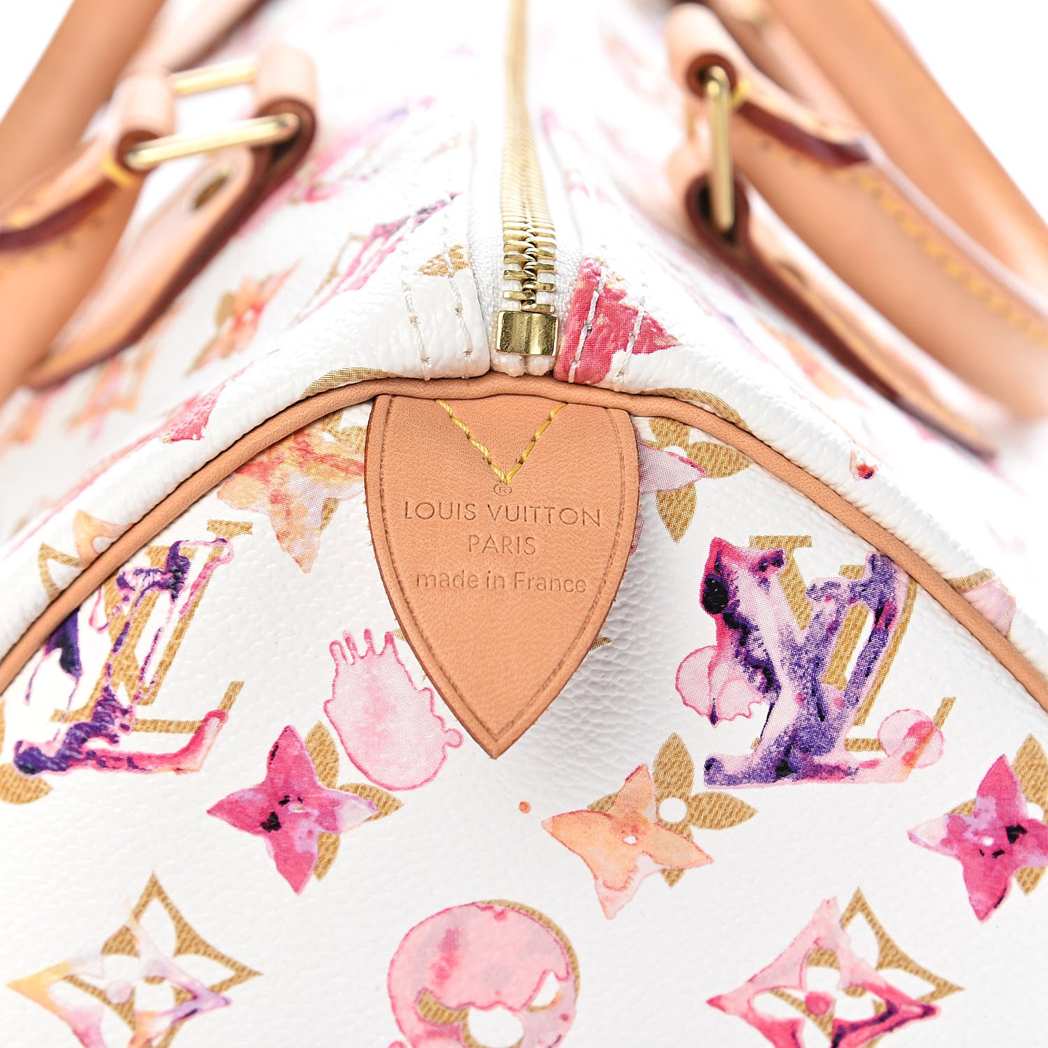 Louis Vuitton Watercolor Aquarelle Speedy 30 White 6 of 9