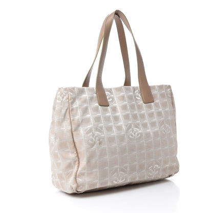 Chanel Nylon Medium Travel Tote Beige 3 of 19