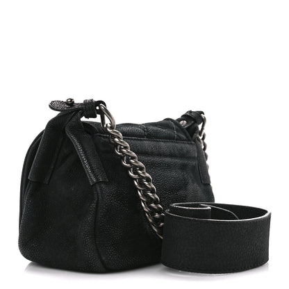 Chanel Bullskin Suede Small Highlander Messenger Flap Black 3 of 10