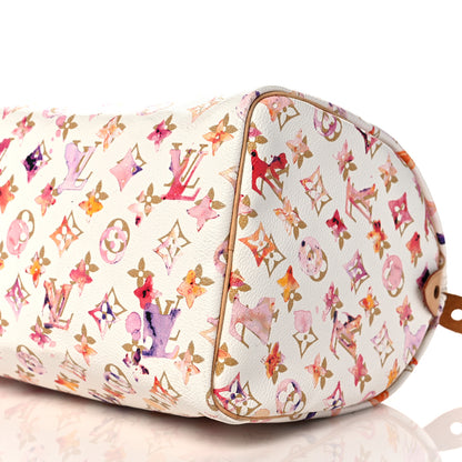 Louis Vuitton Watercolor Aquarelle Speedy 35 White 9 of 17