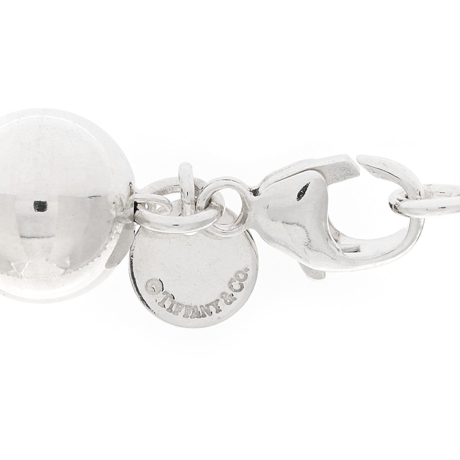 Tiffany Sterling Silver 10mm HardWear Ball Necklace 4 of 4