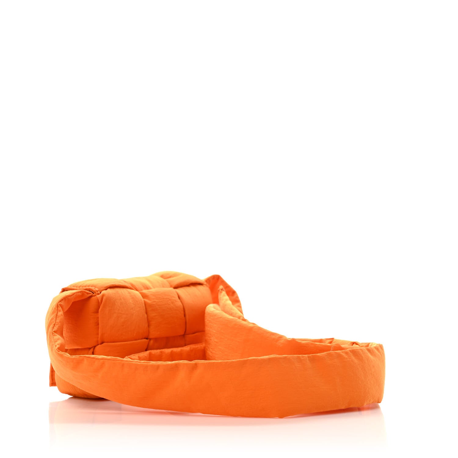 Bottega Veneta Nylon Intrecciato Padded Tech Candy Cassette Bag Orange 4 of 9