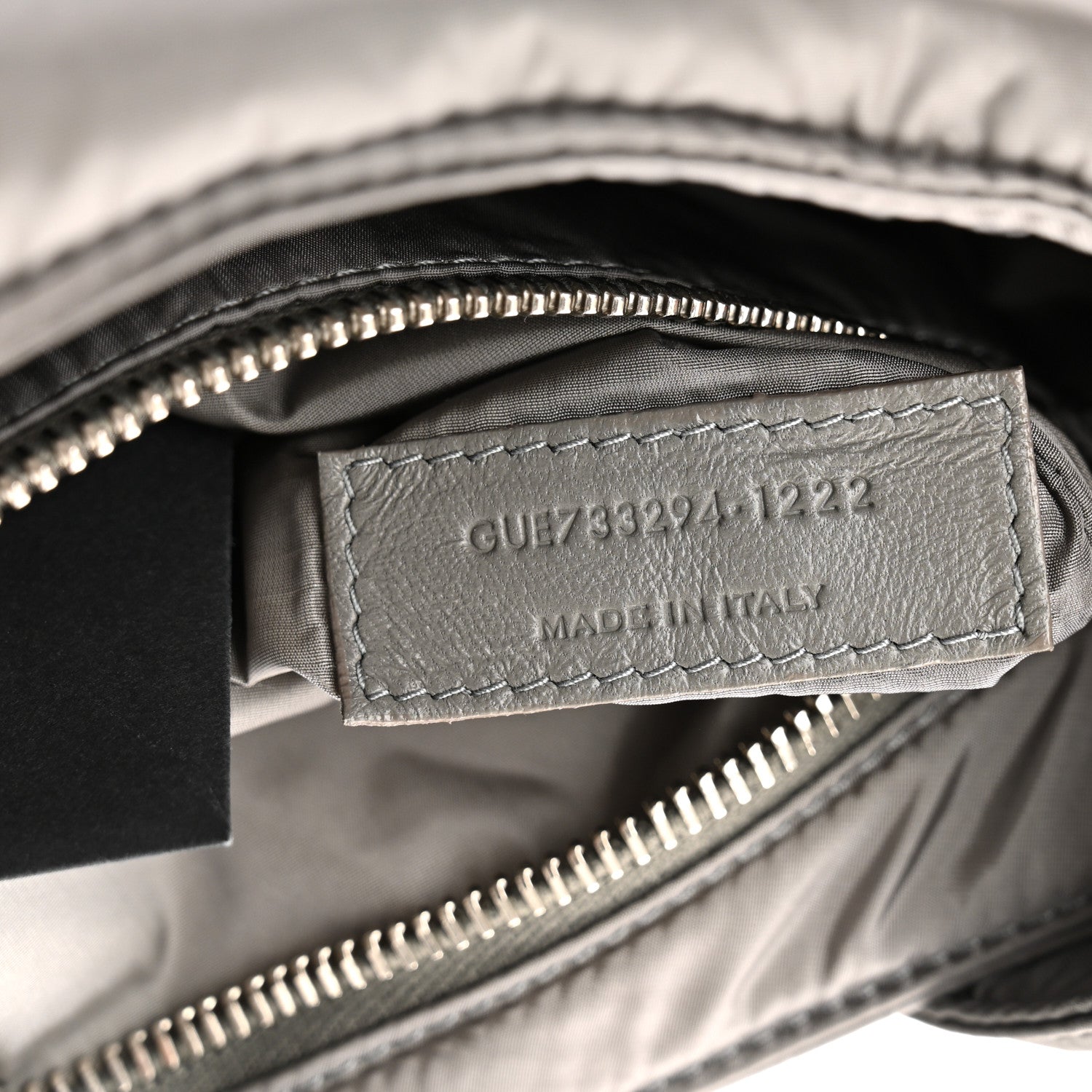 Saint Laurent Econyl Nylon Le 5 A 7 Hobo Grey 7 of 11