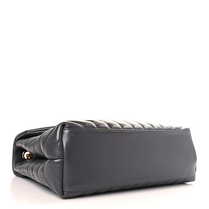 Saint Laurent Calfskin Y Quilted Monogram Medium Loulou Chain Satchel Earth 5 of 10
