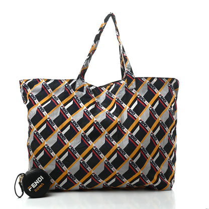 Fendi X FILA Calfskin Mania Tote Charm Black 7 of 7