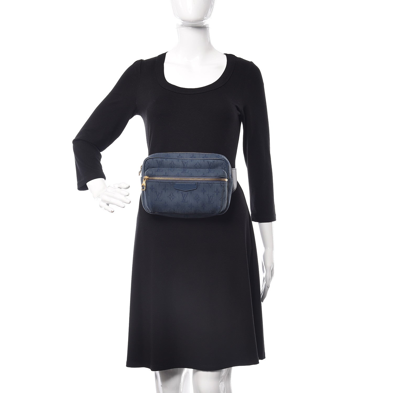 Louis Vuitton Denim Monogram Outdoor Bumbag Navy 2 of 9