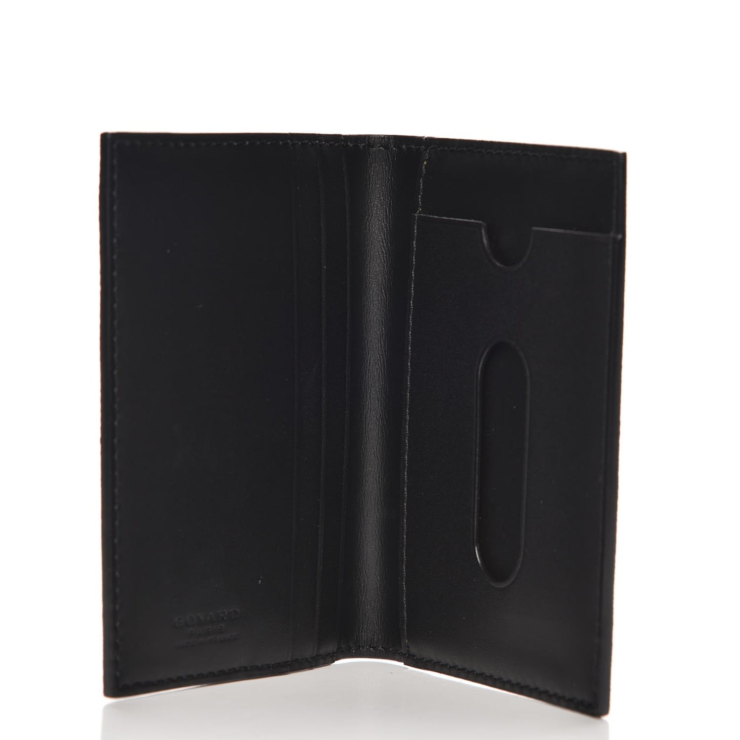 Goyardine Saint Marc Folding Card Case Black