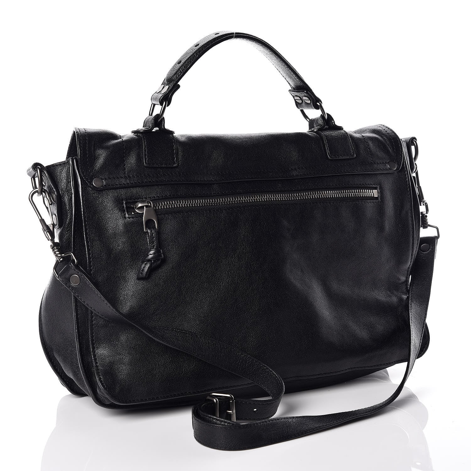 Proenza Schouler Lambskin Medium PS1 Satchel Black 3 of 16