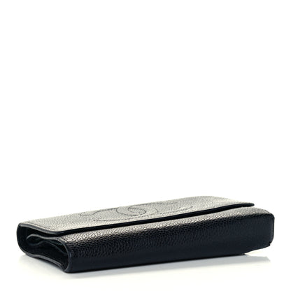 Chanel Caviar Timeless CC Compact Wallet Black 4 of 13