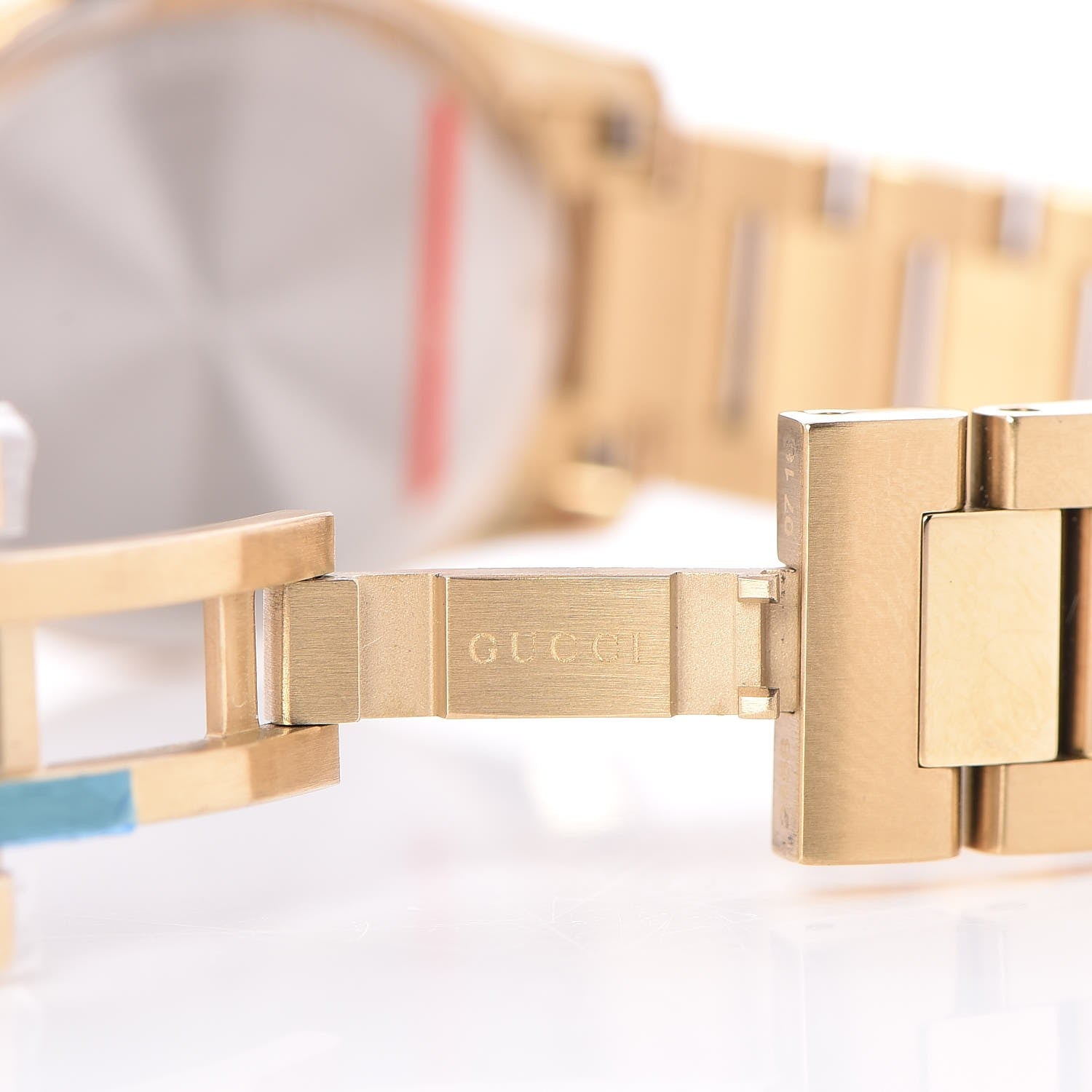 Gucci Stainless Steel 27mm G-Timeless Diamante Quartz Watch Gold 5 of 7