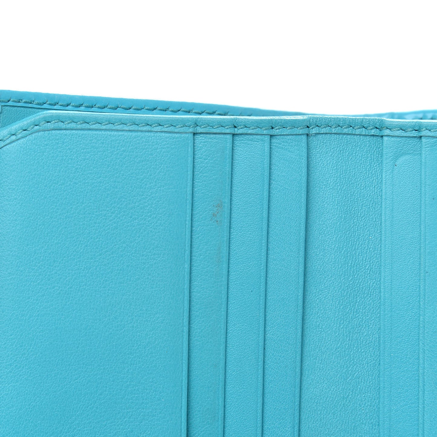 Shade Lux Calfskin Swarovski Crystal Mini GG Sparkling French Flap Wallet Turquoise