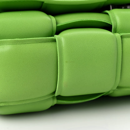 Bottega Veneta Nappa Maxi Intreccio Padded Cassette Crossbody Bag Acid Green 8 of 10