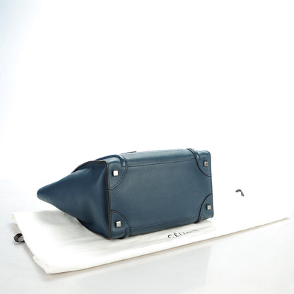 Celine Drummed Calfskin Mini Luggage Orage 4 of 8