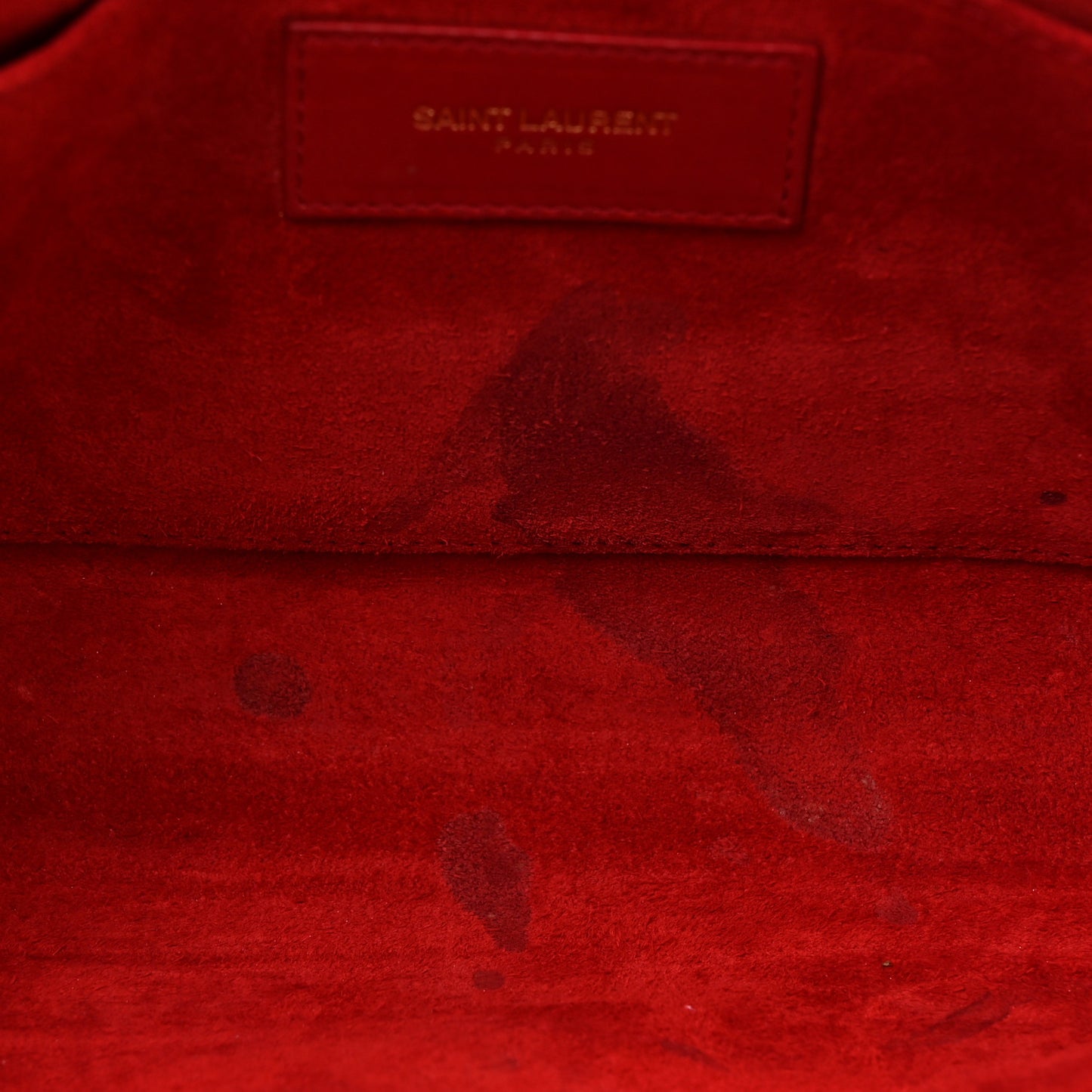 Calfskin Classic Y Ligne Clutch Red