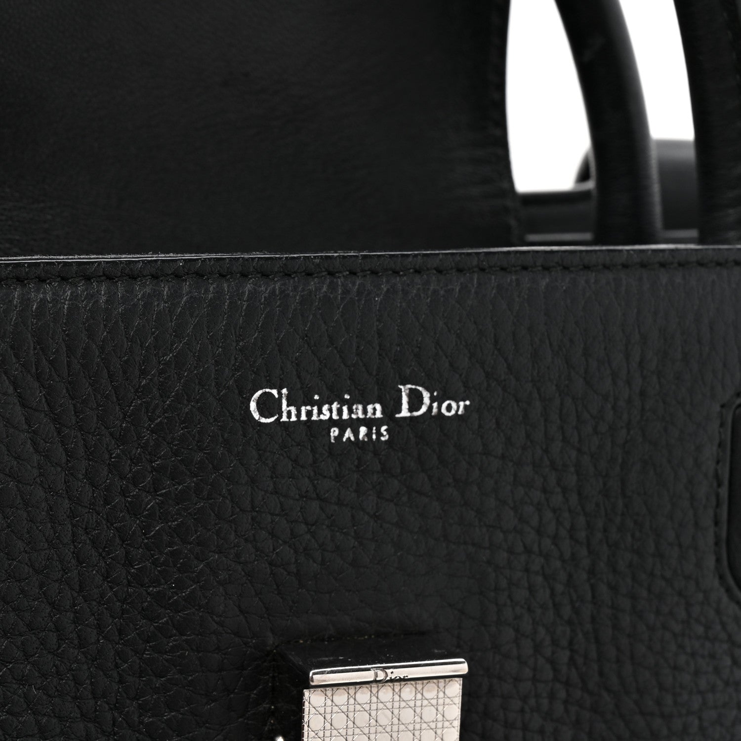 Christian Dior Grained Calfskin Large Diorever Flap Black 6 of 18