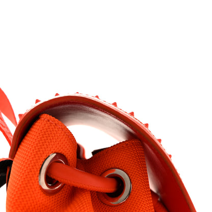 Christian Louboutin Calfskin Spiked Small Explorafunk Backpack Fluo Orange 11 of 13
