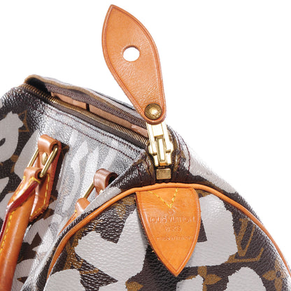 Louis Vuitton Monogram Graffiti Speedy 30 Silver 6 of 8