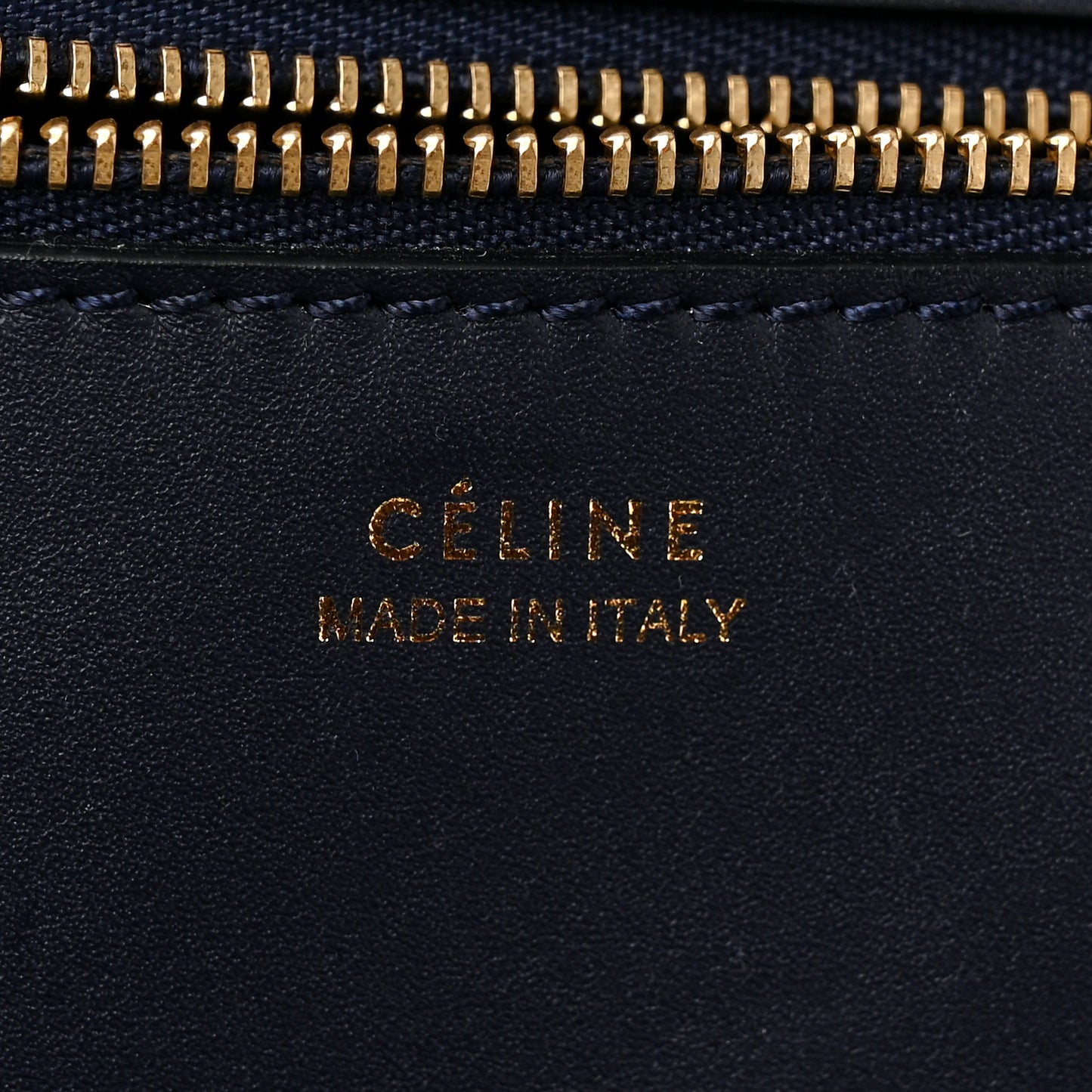 Smooth Calfskin Medium Tie Knot Tote Navy Blue