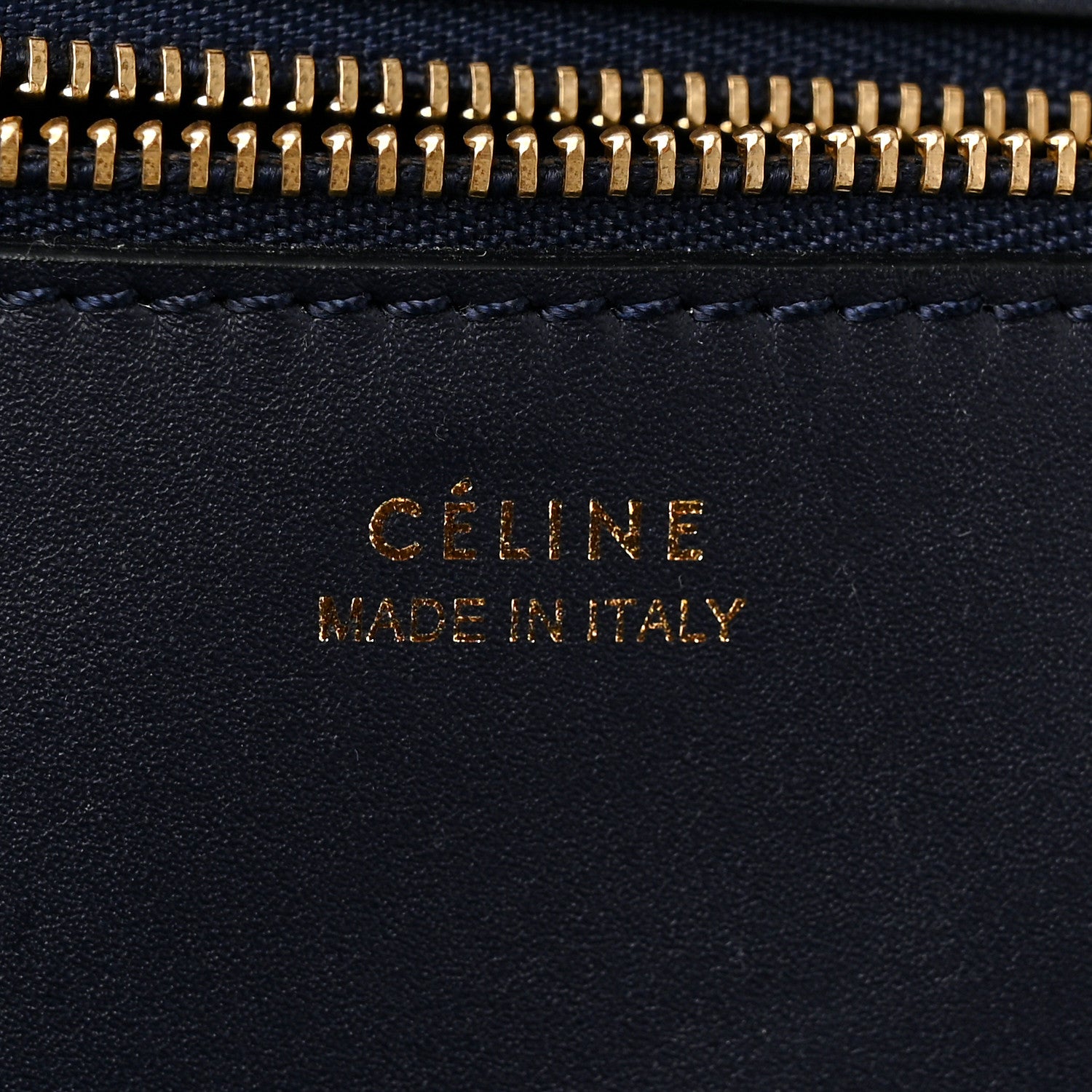 Celine Smooth Calfskin Medium Tie Knot Tote Navy Blue 6 of 9