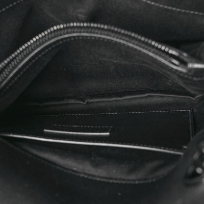 Saint Laurent Grain De Poudre Medium West Hollywood Monogram Fold-Over Black 5 of 12