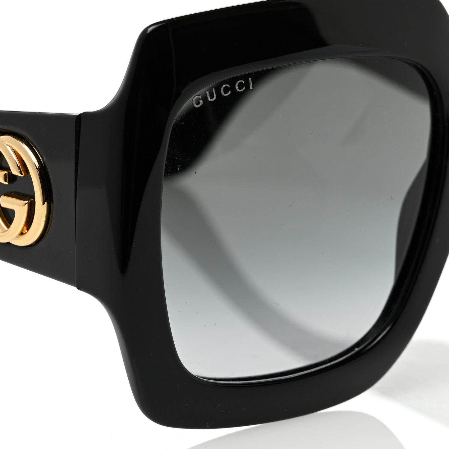 Acetate Square Frame Sunglasses GG0053S Black