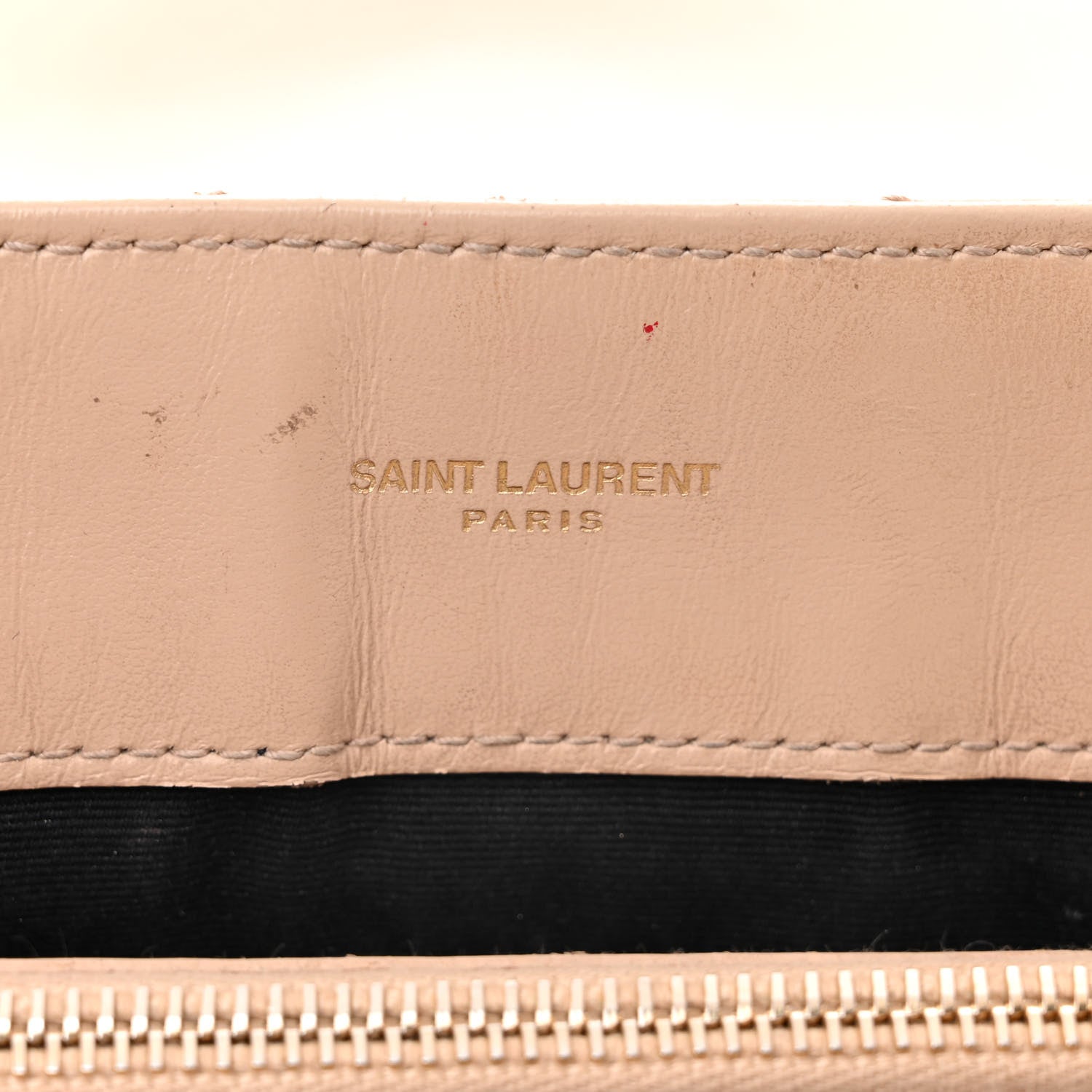 Saint Laurent Calfskin Y Quilted Monogram Medium Loulou Chain Satchel Dark Beige 6 of 14