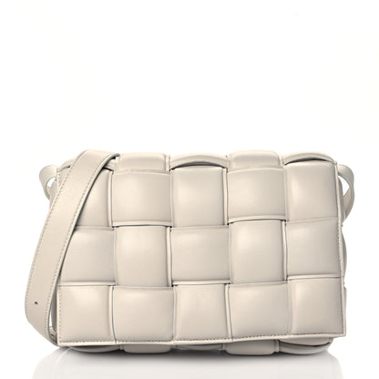 Bottega Veneta Nappa Maxi Intreccio Padded Cassette Crossbody Bag Chalk 1 of 10