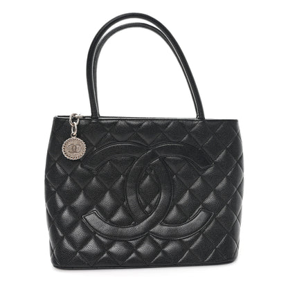 Chanel Caviar Quilted Medallion Tote Black 1 of 13