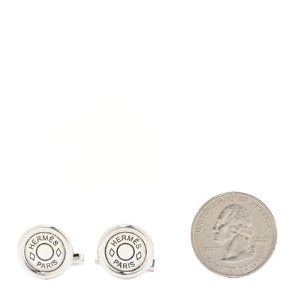 Hermes Sterling Silver Clou de Selle Cufflinks 2 of 8