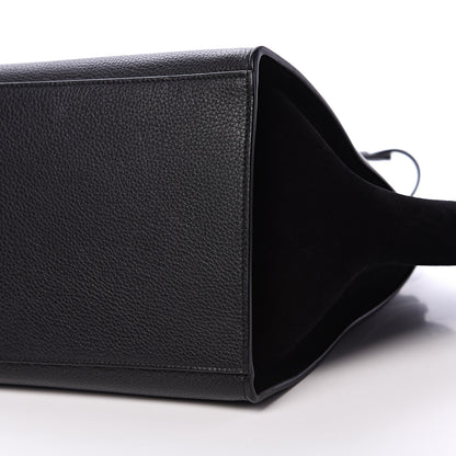 Celine Drummed Calfskin Suede Small Trapeze Black 9 of 9