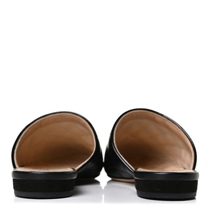 Chanel Kid Suede Quilted Mules 36 Black 6 of 15