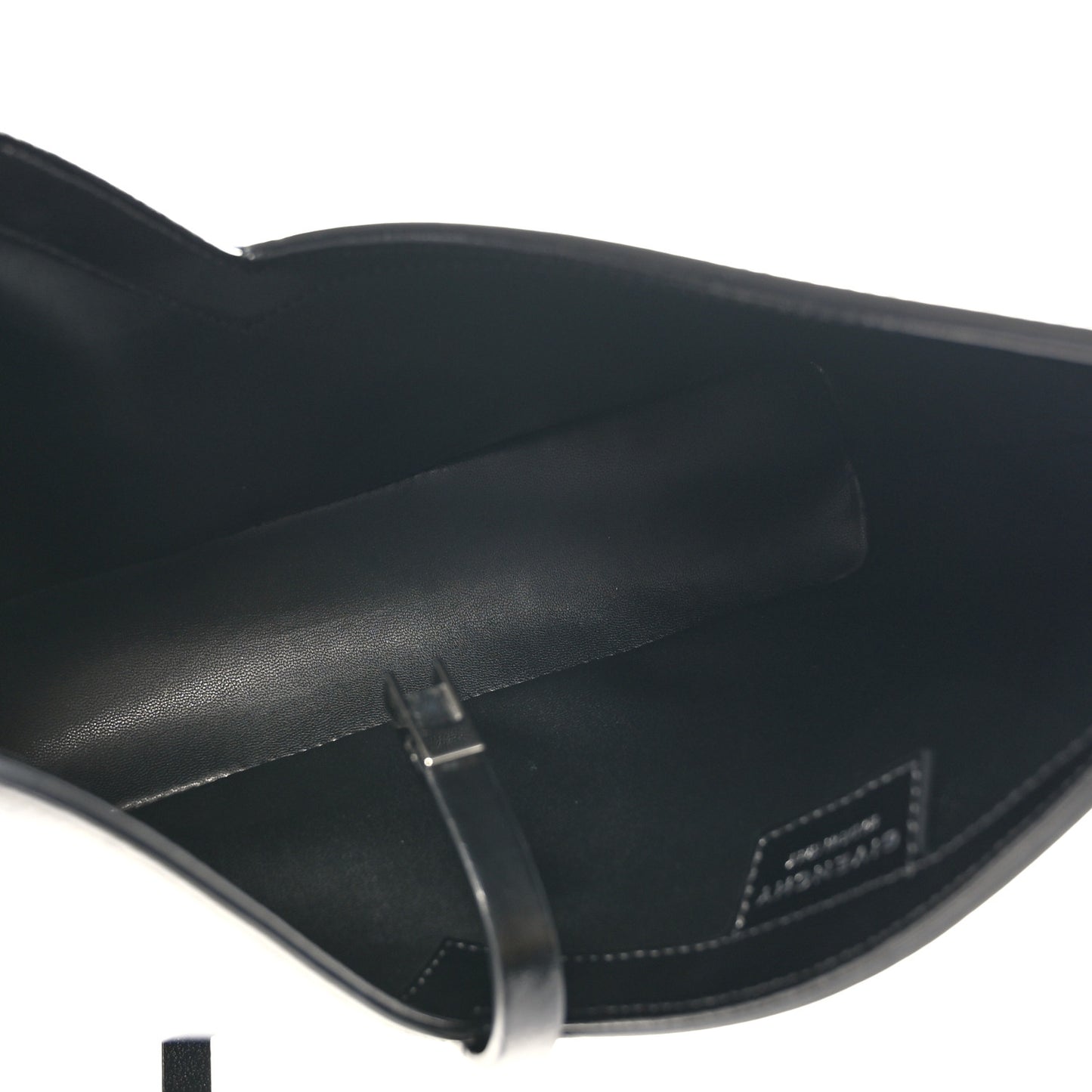 Box Calfskin Small Cut Out Shoulder Bag Black