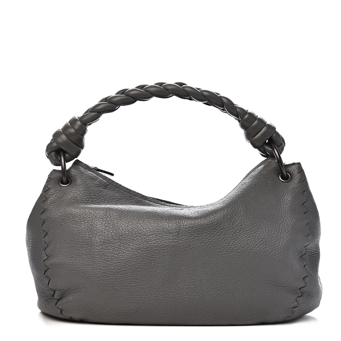 Cervo Braided Zip Hobo Ferro