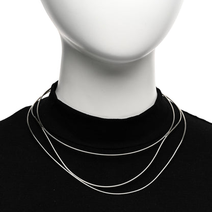 Tiffany Sterling Silver Elsa Peretti Wave Necklace 2 of 3