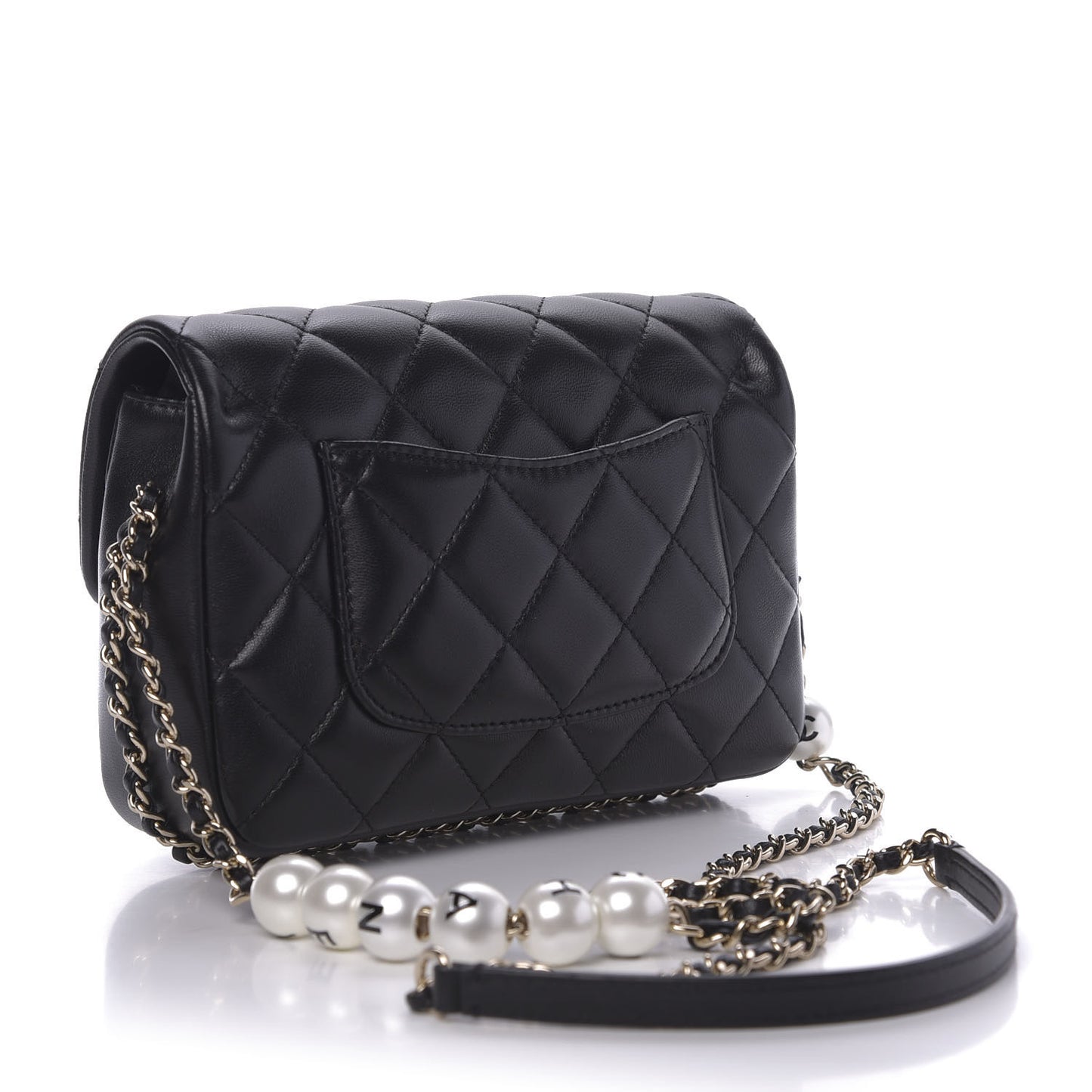 Lambskin Quilted Small My Precious Flap Black