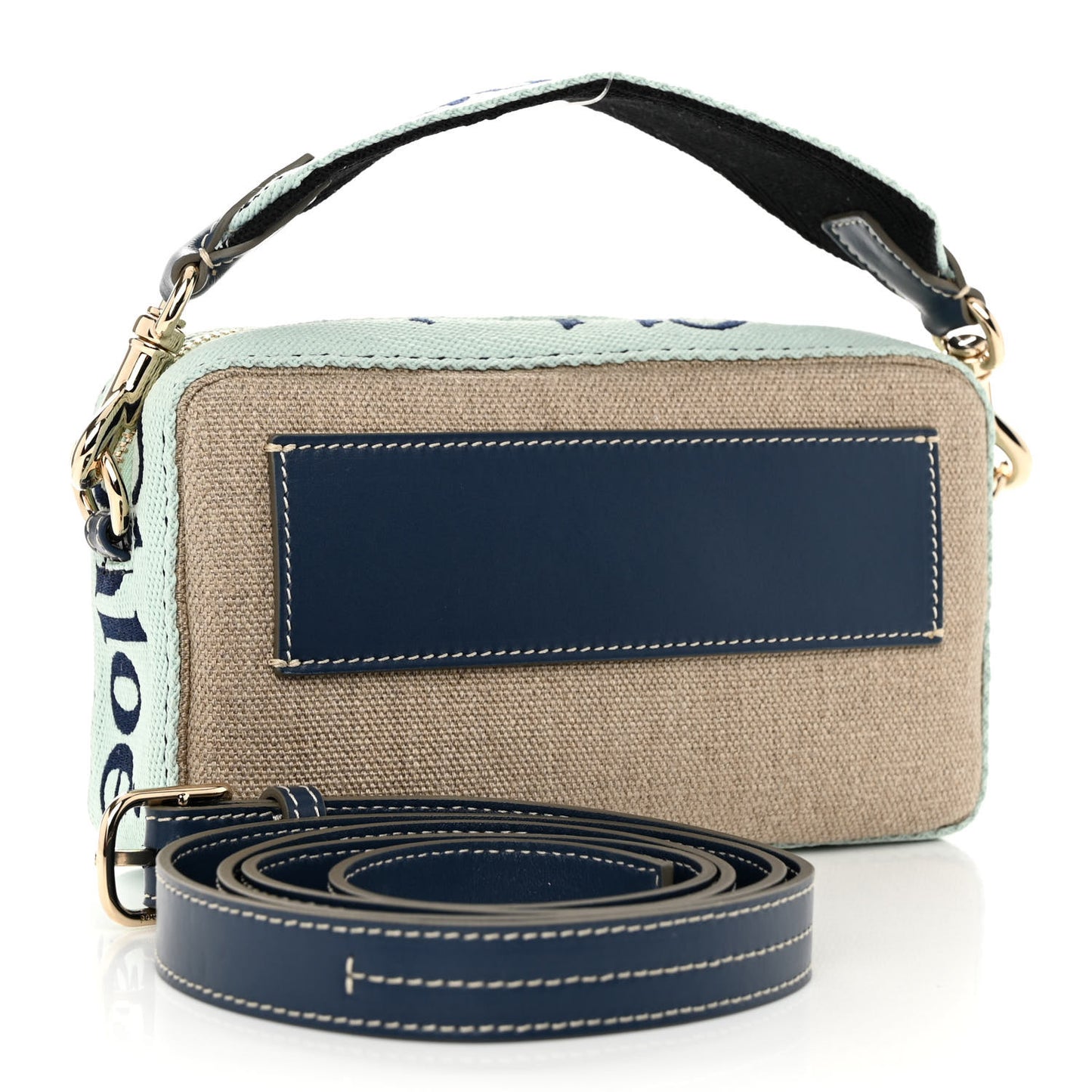 Linen Woody Belt Bag Green Blue