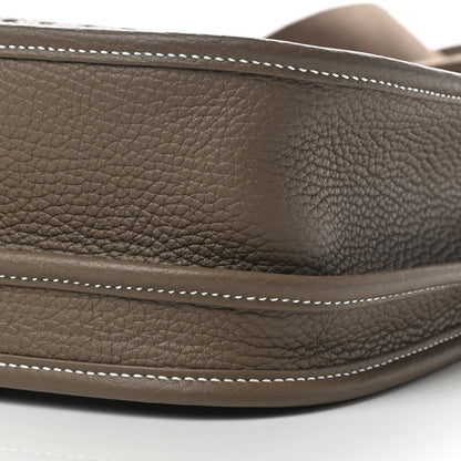 Hermes Taurillon Clemence Evelyne III PM Etoupe 9 of 9