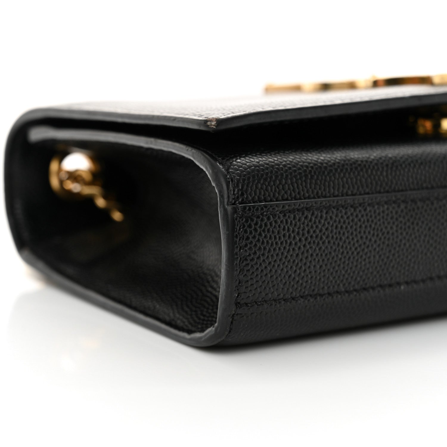 Saint Laurent Grain De Poudre Small Monogram Kate Satchel Black 9 of 16