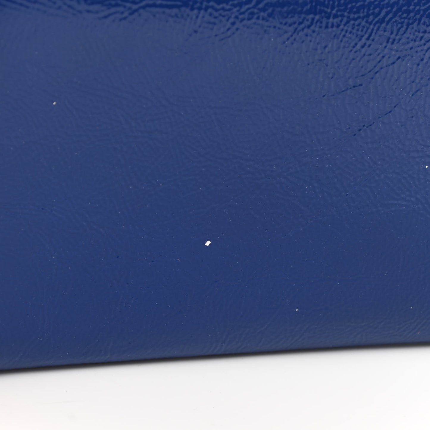 Textured Patent Monogram Large Belle De Jour Clutch Royal Blue