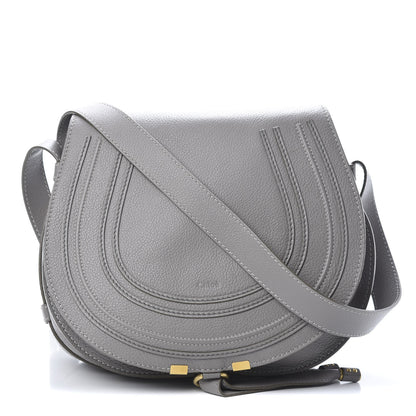 Chloe Calfskin Medium Marcie Round Crossbody Bag Cashmere Grey 1 of 18
