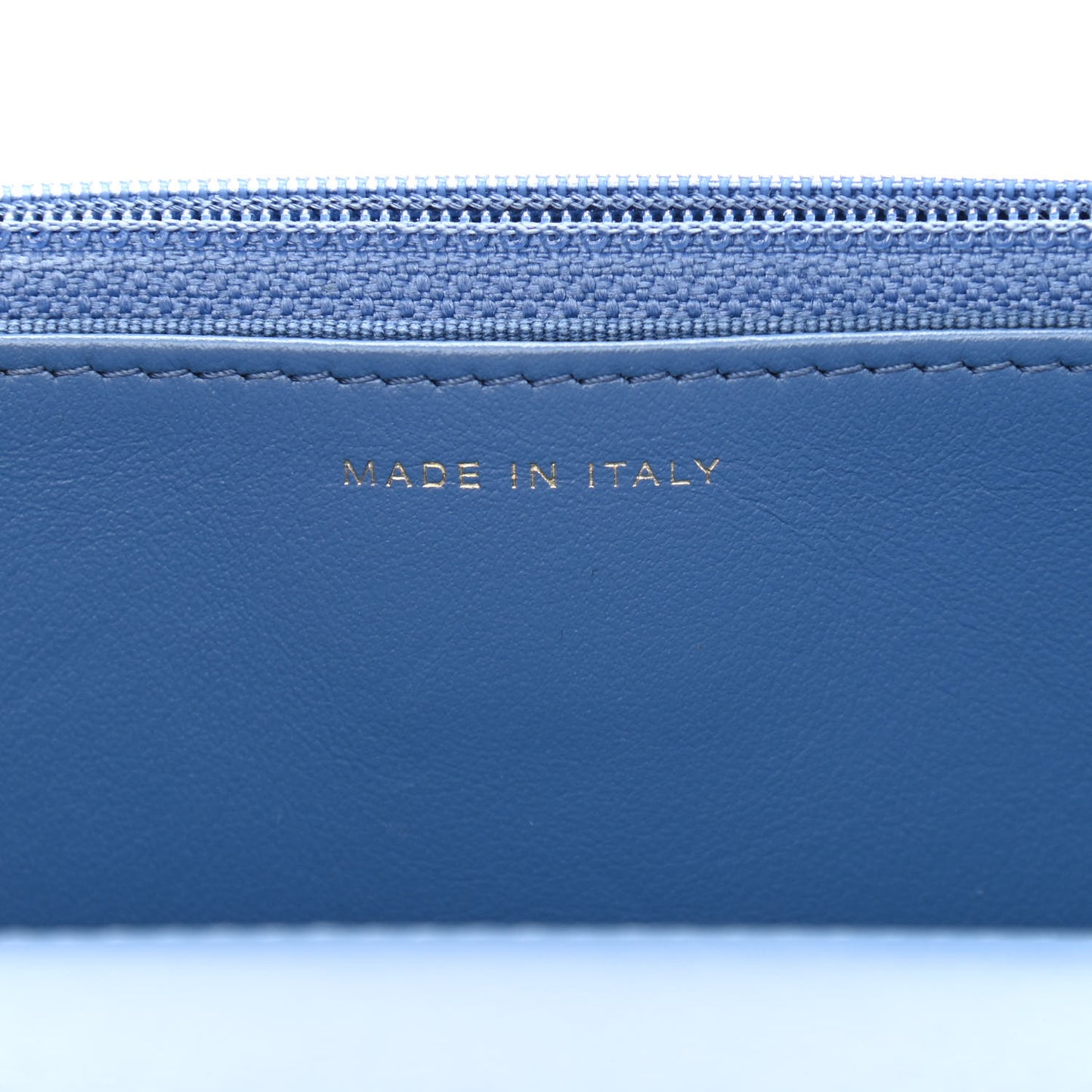 Denim Quilted Chanel 19 Wallet On Chain WOC Blue