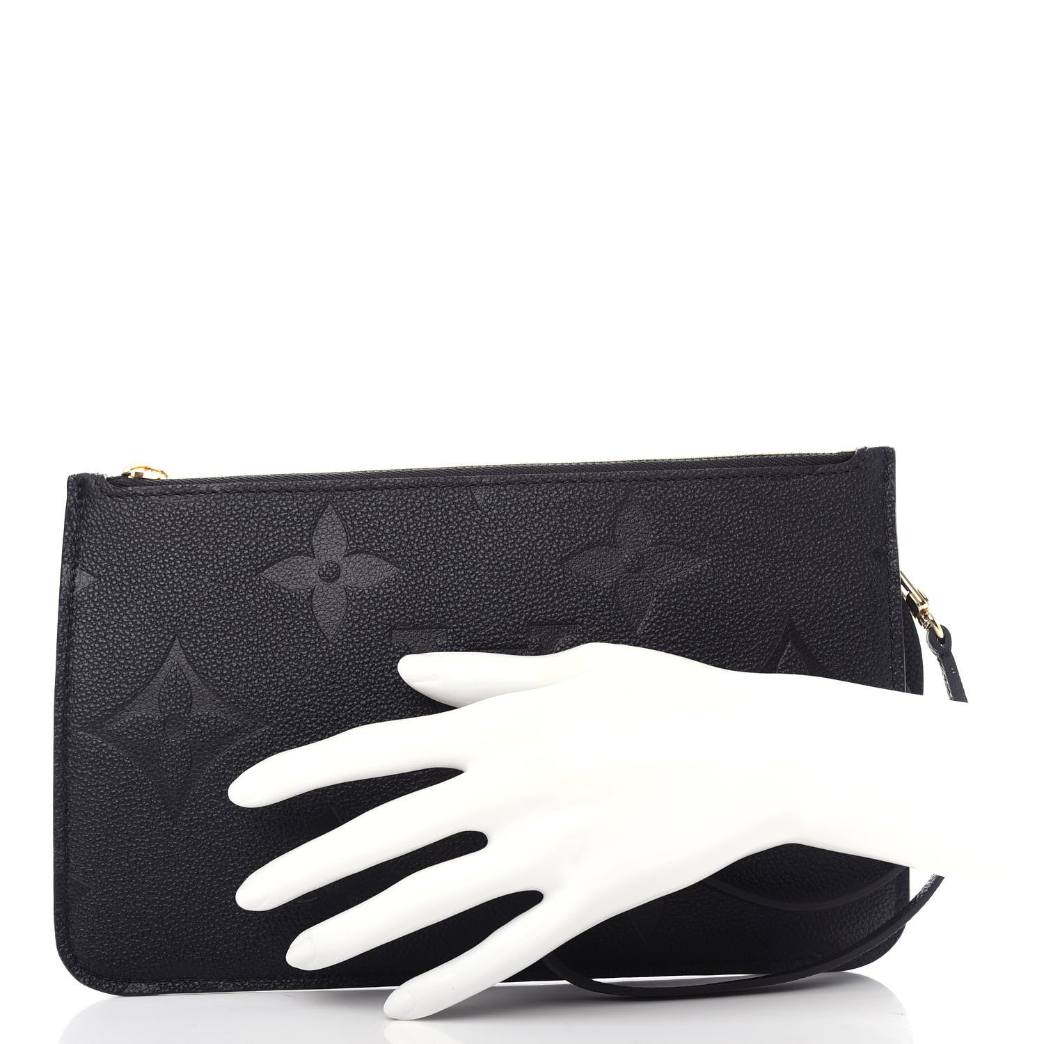 Louis Vuitton Empreinte Monogram Giant Neverfull MM Pochette Black 2 of 6