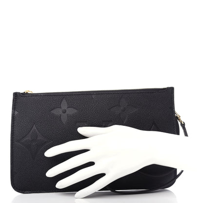 Louis Vuitton Empreinte Monogram Giant Neverfull MM Pochette Black 2 of 6