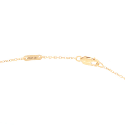 Van Cleef & Arpels 18K Yellow Gold Mother of Pearl Sweet Alhambra Pendant Necklace 3 of 4