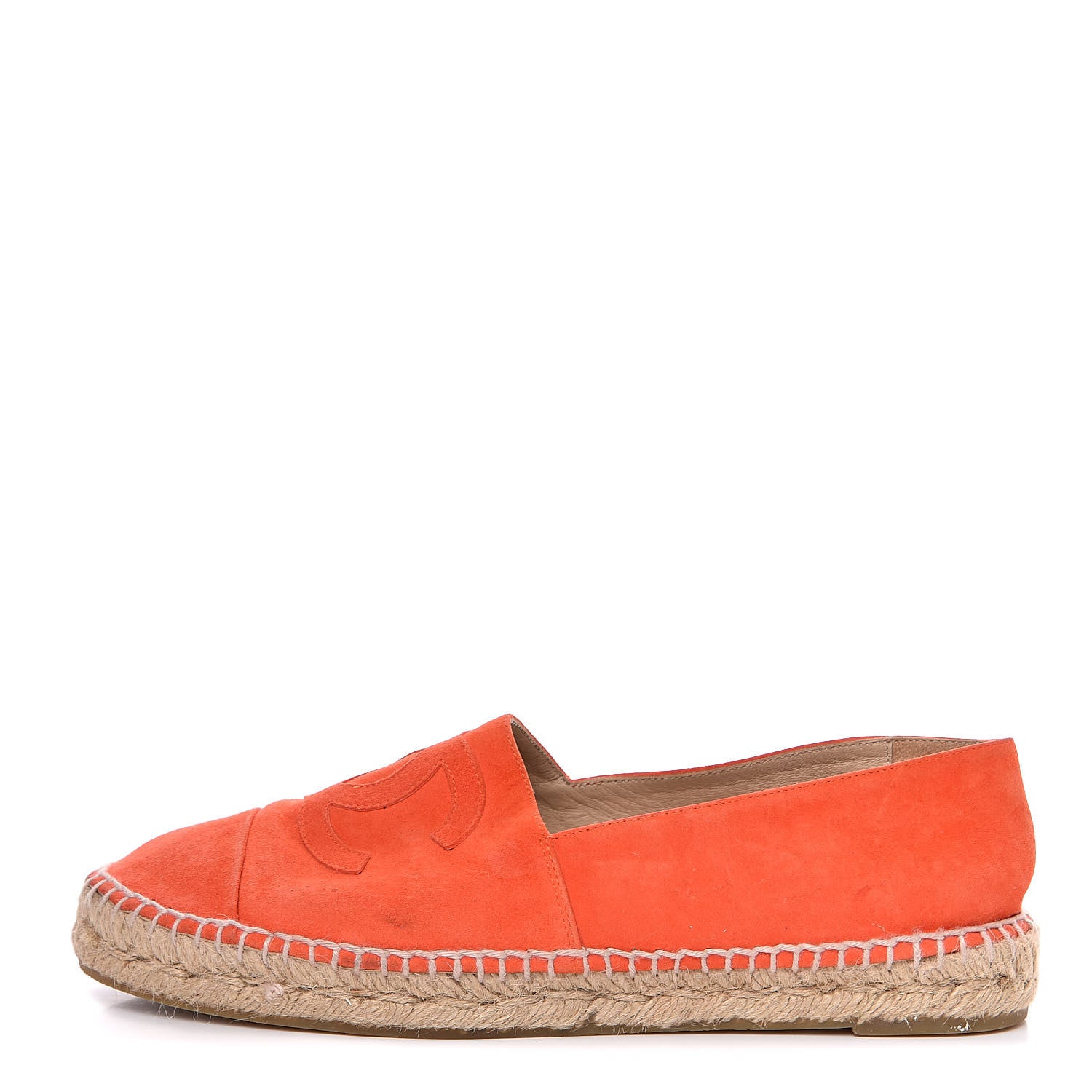 Chanel Suede CC Espadrilles 40 Orange 1 of 11