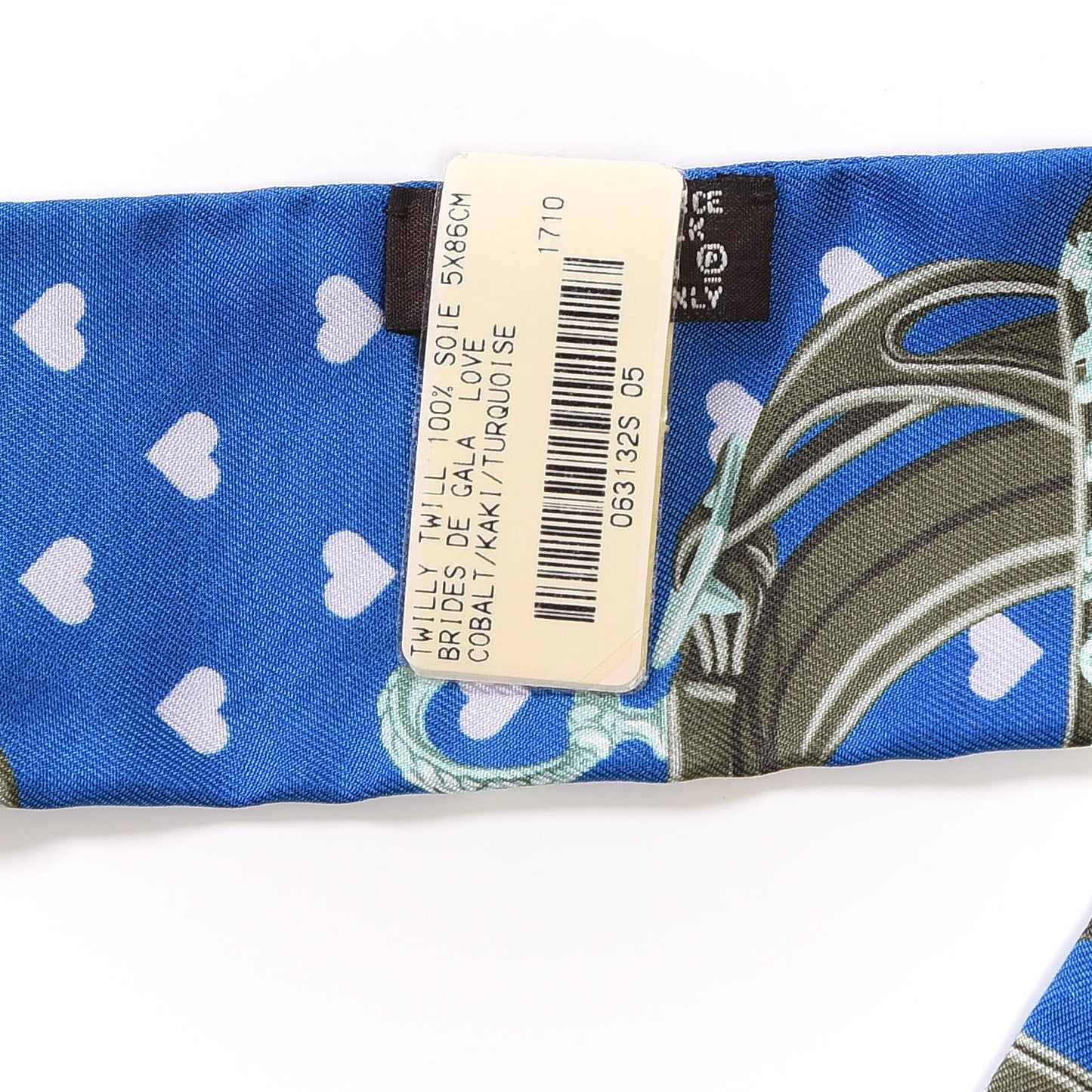 Silk Brides De Gala Love Twilly Cobalt Kaki Turquoise